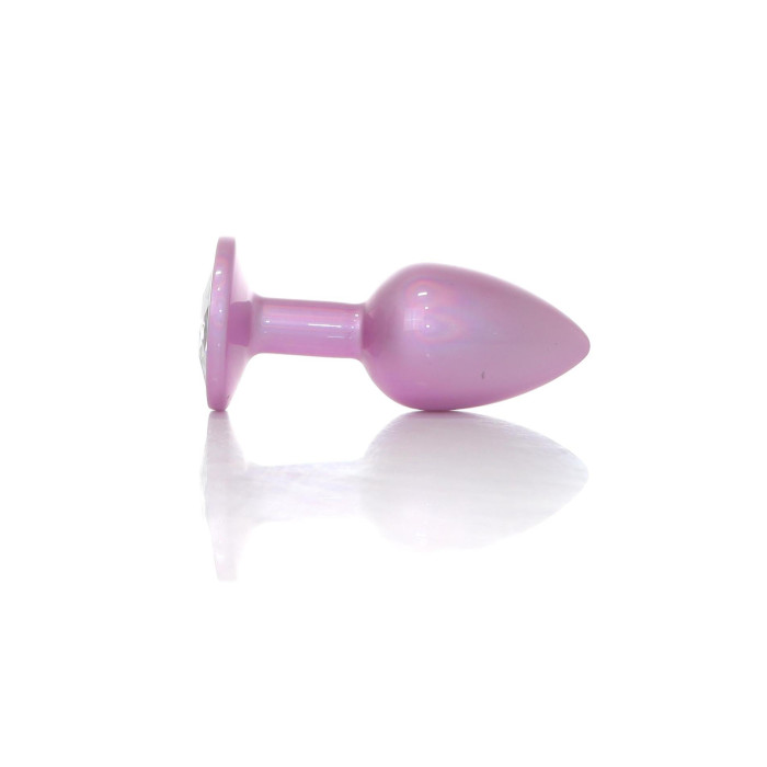 Анальна пробка - Jewellery Pearl Pink Plug Clear S