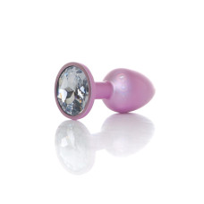 Анальна пробка - Jewellery Pearl Pink Plug Clear S