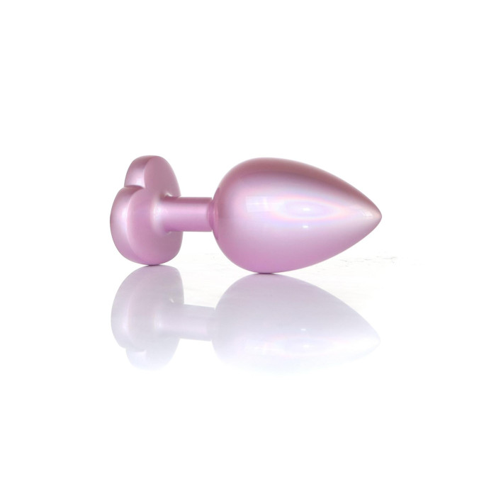 Анальна пробка - Jewellery Pearl Pink Heart Plug Clear L