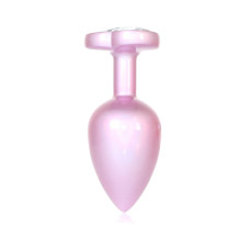 Анальна пробка - Jewellery Pearl Pink Heart Plug Clear L