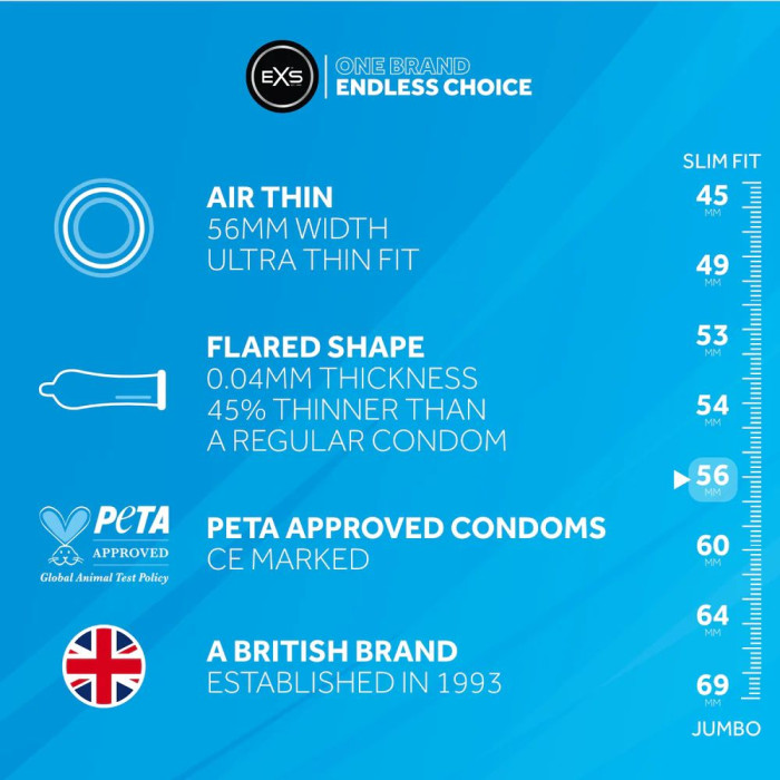 Презервативи - EXS Air Thin, 144 шт.