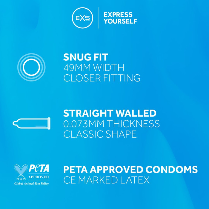 Презервативи - EXS Snug Fit, 48 шт.