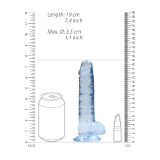 Фалоімітатор - Realrock Dildo 7" Blue