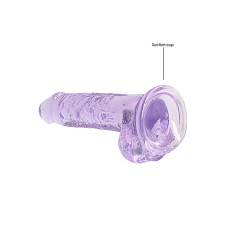 Фалоімітатор - Realrock Dildo 7" Purple