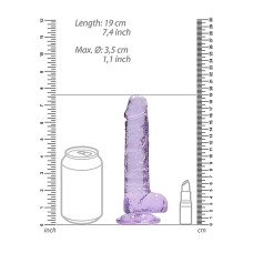 Фалоімітатор - Realrock Dildo 7" Purple