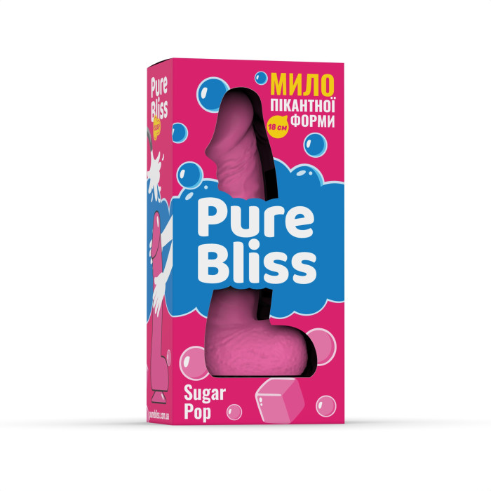 Мило член Pure Bliss Sugar Pop Pink, 18 см