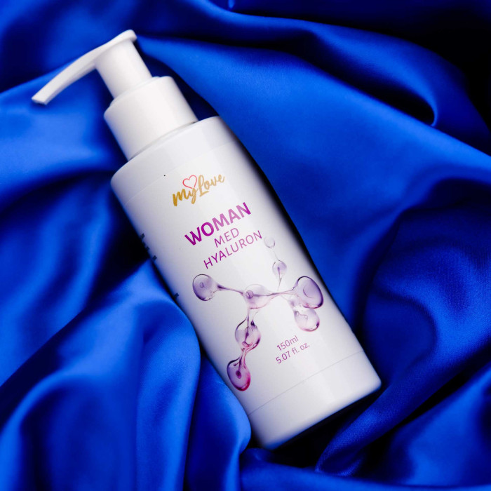 Інтимний зволожуючий гель-лубрикант для жінок - MyLove Woman Med Hyaluron, 150 мл