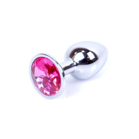 Анальна пробка - Jewellery Silver Plug - Pink