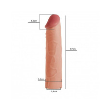 Насадка на член - Pleasure X-Tender Penis Sleeve Add 1" Flesh