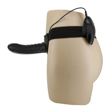 Страпон - Pretty Love Marvin Vibrating StrapOn Harness Black, 16.2 см