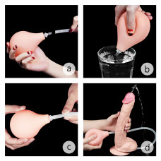 Фалоімітатор - Squirt Extreme Dildo 11" Flesh