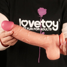 Фалоімітатор - Dual-Layered Silicone Cock 10" Flesh #1