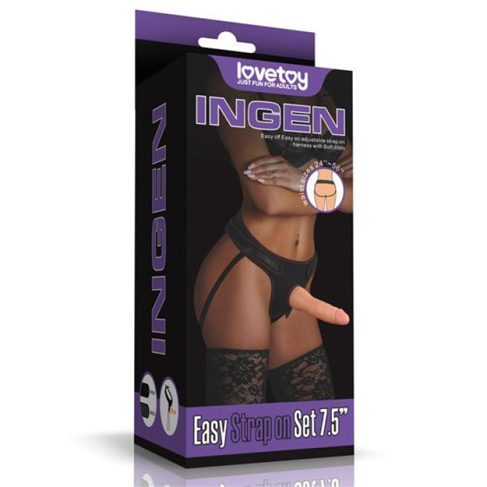 Страпон - Ingen Easy Strap-On Set 7.5" Flesh