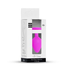 Анальна пробка - Jewellery Silicone Pink Plug M Light Blue