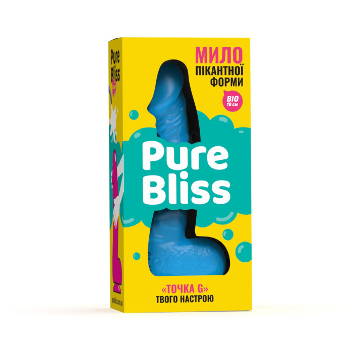 Мило член Pure Bliss 18 см Blue