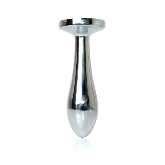 Анальна пробка - Jewellery Silver Plug Clear S