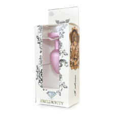 Анальна пробка - Jewellery Pearl Pink Heart Plug Clear S
