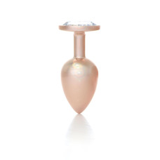 Анальна пробка - Jewellery Pearl Gold Plug Clear L