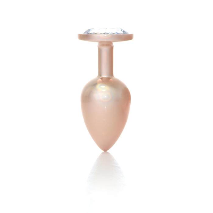 Анальна пробка - Jewellery Pearl Gold Plug Clear L