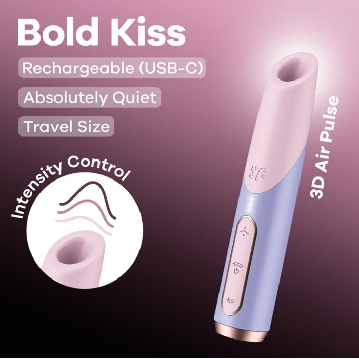 Кліторальний стимулятор - Satisfyer Bold Kiss
