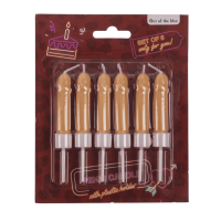 Свічки у вигляді пеніса Penis Candles Flesh, 6  шт.