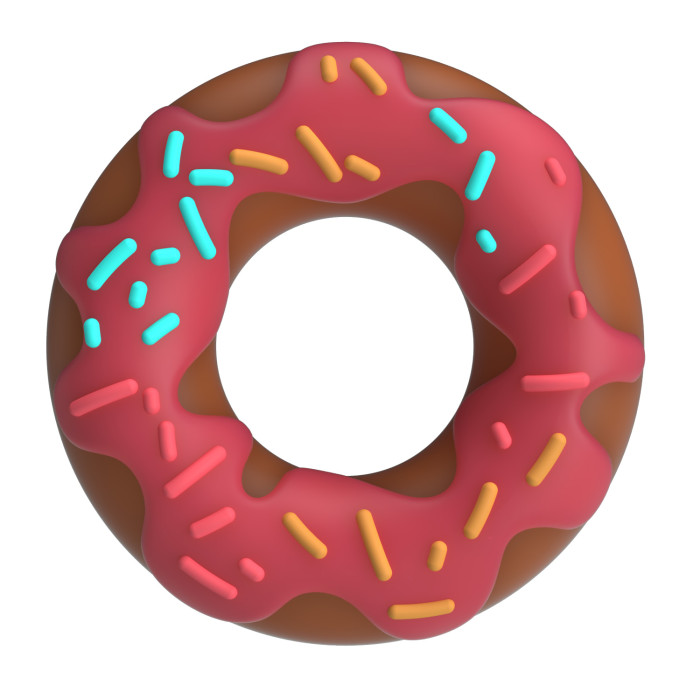 Ерекційне кільце - Pretty Love Berry Super Donut Silicone Cock Ring