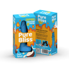 Свічка член Pure Bliss Coco Splash Blue, 15 см