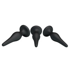 Набір анальних пробок - Pretty Love Begginer's Mini Anal Kit Black