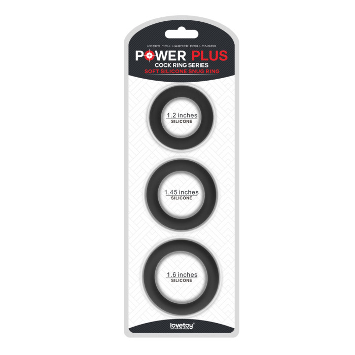 Ерекційні кільця - Power Plus Soft Silicone Snug Ring Black