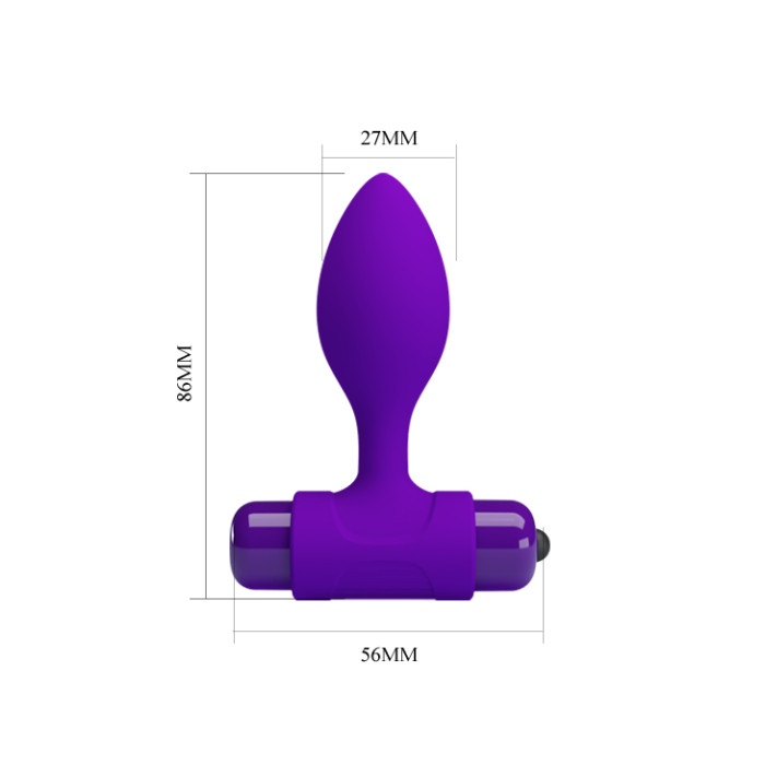 Анальна пробка - Pretty Love Vibra Butt Plug Purple