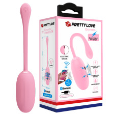 Віброяйце - Pretty Love Doreen Electric Shock Egg Light Pink (App)