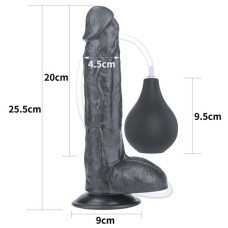 Фалоімітатор - Squirt Extreme Dildo 10" Black