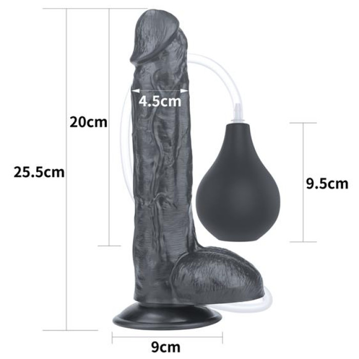 Фалоімітатор - Squirt Extreme Dildo 10" Black
