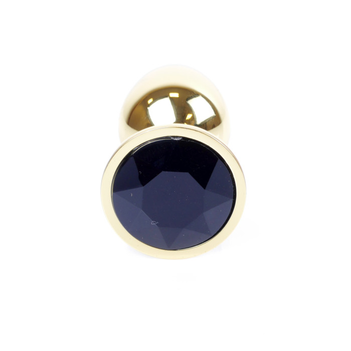 Анальна пробка - Jewellery Gold Plug Black