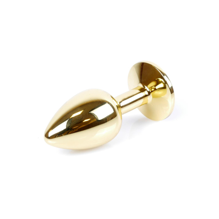 Анальна пробка - Jewellery Gold Plug Light Blue