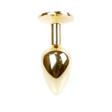 Анальна пробка - Jewellery Gold Plug Light Blue