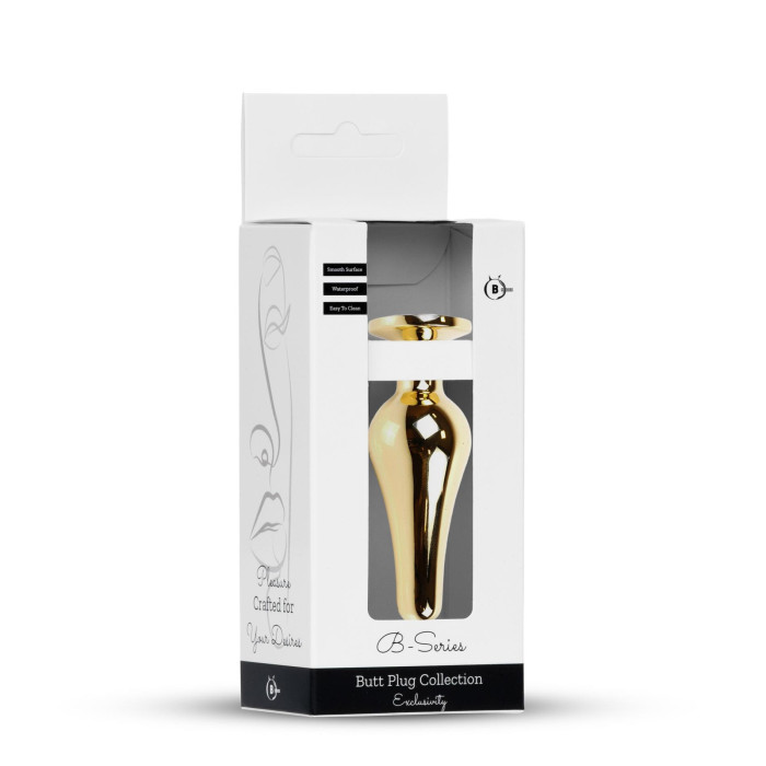 Анальна пробка - Jewellery Gold Long Plug Purple