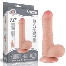 Фалоімітатор - Sliding-Skin Dual Layer Dong 7" Flesh