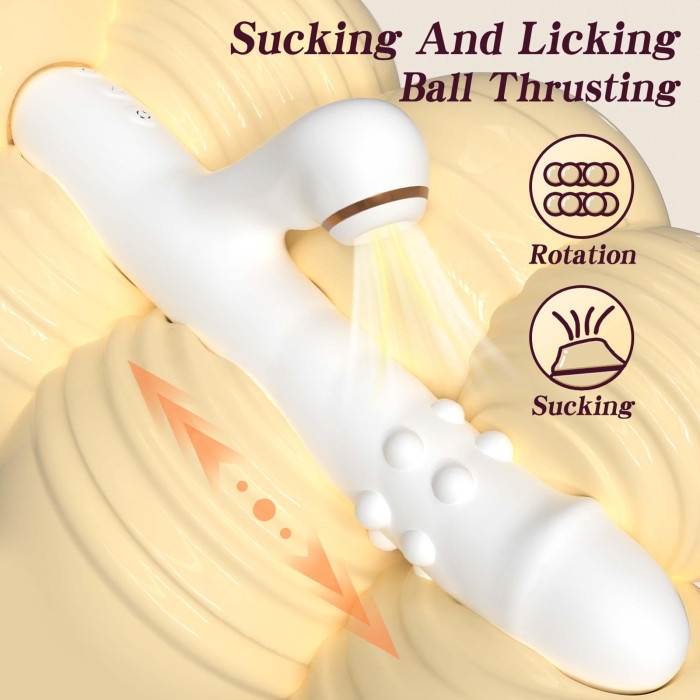 Вібратор - Silicone Vibrator 3 rotating, 7 licking functions