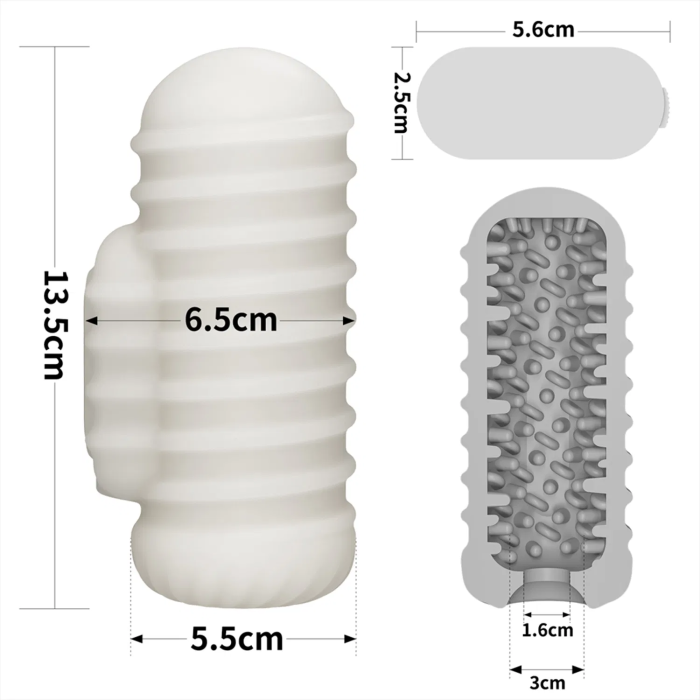 Насадка на член/мастурбатор - Knights Ring Vibrating Dual Purpose Sleeve-Wavy