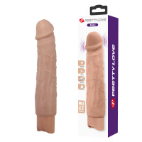 Реалістичний вібратор - Pretty Love Rufus Realistic Vibrating Dildo Flesh