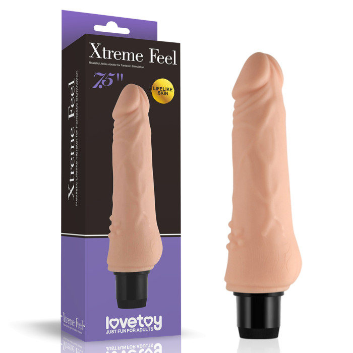 Реалістичний вібратор - Xtreme Feel Vibrator Flesh 7.5"