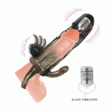 Насадка на член - Brave Man Vibrating Penis Sleeve Black