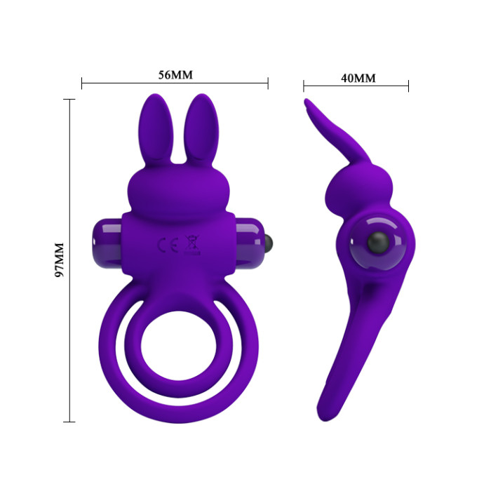 Ерекційне кільце - Pretty Love Vibrant Penis Ring III Purple