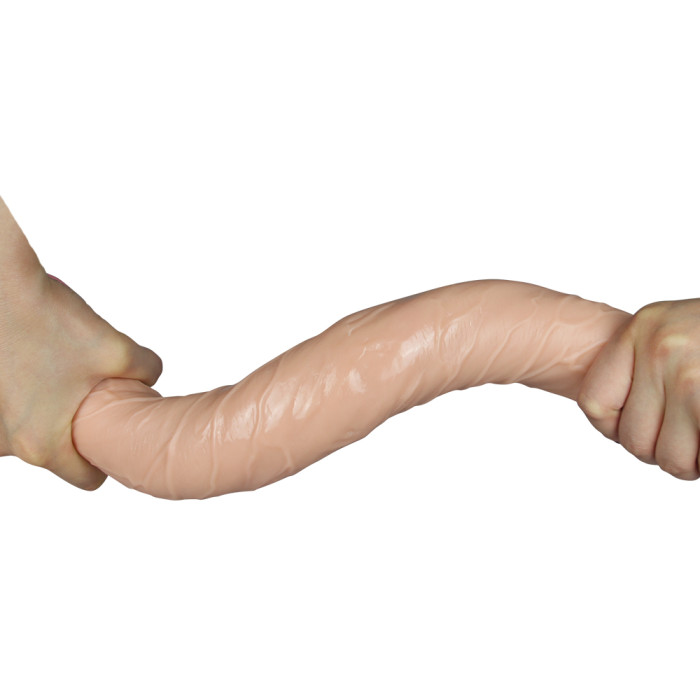 Двосторонній фалоімітатор - King-Sized Realistic Slim Ultra Double Dildo 17"