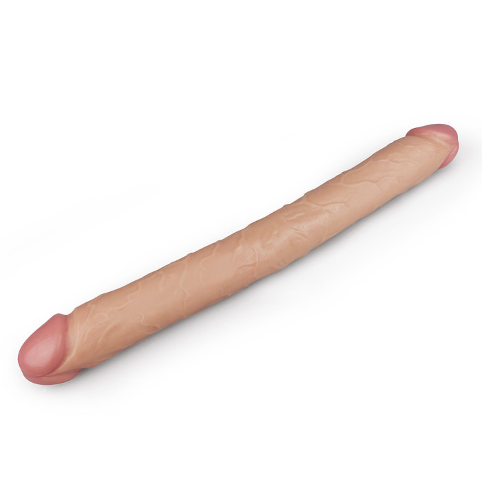 Двосторонній фалоімітатор - King-Sized Realistic Slim Ultra Double Dildo 17"