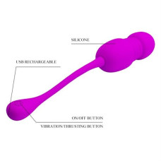 Віброяйце - Pretty Love Callie Thrusting Vibrating Egg Purple
