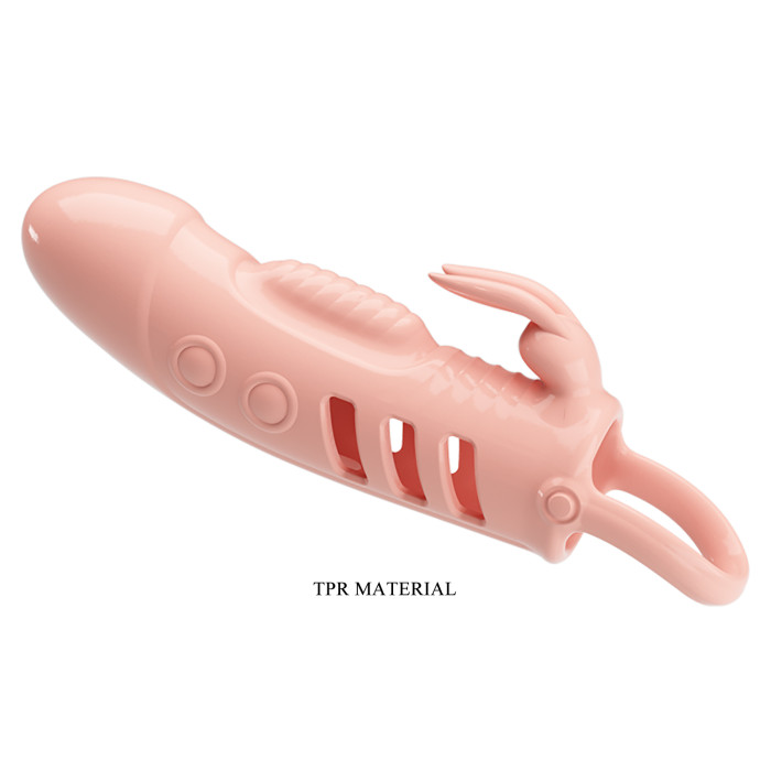 Насадка на член - Pretty Love Sloane Vibrating Penis Sleeve Flesh