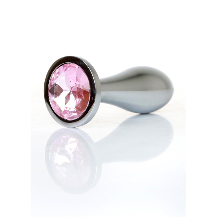Анальна пробка - Jewellery Silver Plug M Pink