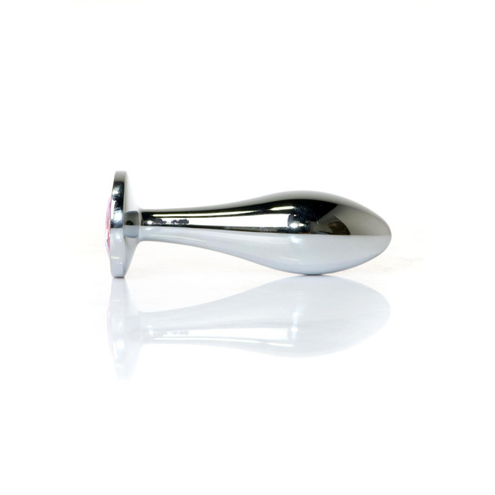 Анальна пробка - Jewellery Silver Plug M Pink